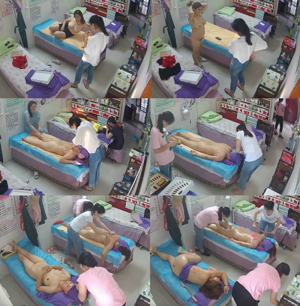 最新破解養生館攝像頭TP大奶少婦全裸推油刮痧