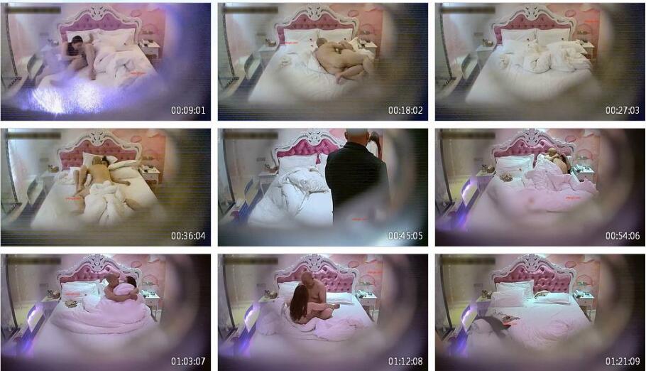 [最新360全網首發]，針孔攝像頭偷拍光頭強大幹情人，老當益壯爽翻天