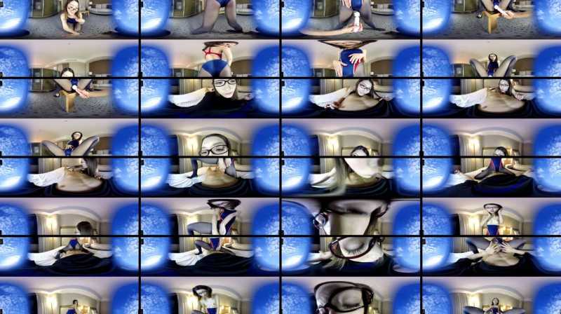 CRVR-059 【VR】 Sukae Lennon Legs X Swimsuit Swimwear X Pantyce Glasses VR Slender Barbecue Glasses And Cream Pies SEX! !