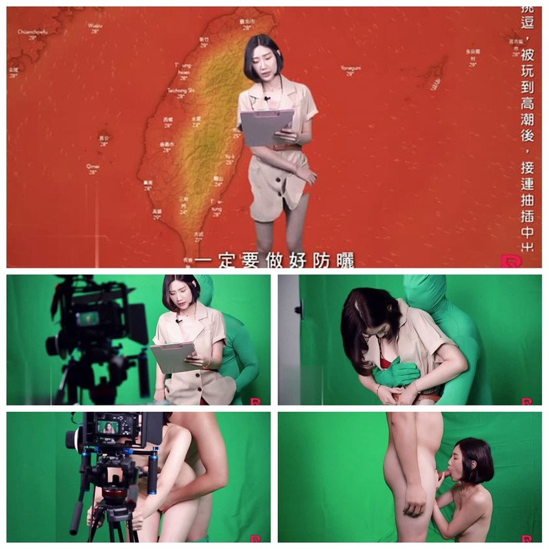 最新科幻系國產AV劇情新作-美尻氣象主播黎兒被潛入的透明人弄到欲火難耐 竟現場直播鏡頭前啪啪口爆。