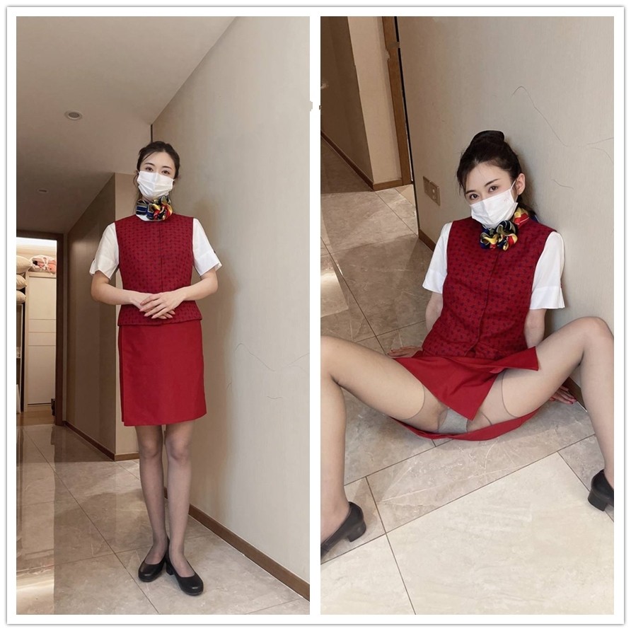 【重磅福利❤️洩密流出】大神流出作品 人前是高貴氣質的美麗空姐 人後是淫蕩的騷氣母狗 終極反差調教第一番