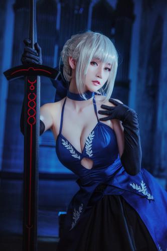 [Cosplay] Yui 金鱼 – Black hairless black chastity 黑无毛 黑贞