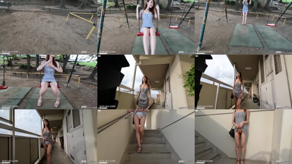 +++ FC2-PPV-4246608 【個撮98】完全顔出し21歳のパイパンレースクイーン⑥ 団地＋公園露出と中出しから再注入後お掃除フェラ