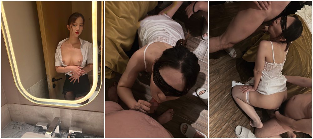 極品洩密流出視圖？？ 廣州新思路模特許XX被綠帽老公和他的兄弟一起操，最強口爆吞精，3p淫亂！ 場面極度混亂完整版[MP4/1110MB]