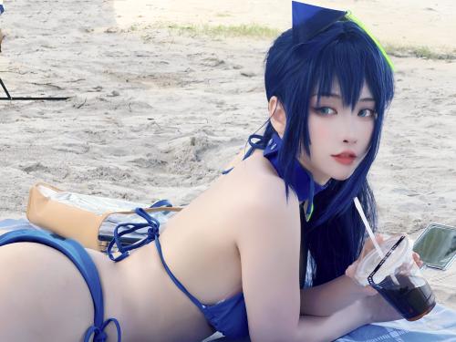 [Cosplay] Miyamoto Sakura 宮本桜 – New Jersey Swimwear 新泽西泳装