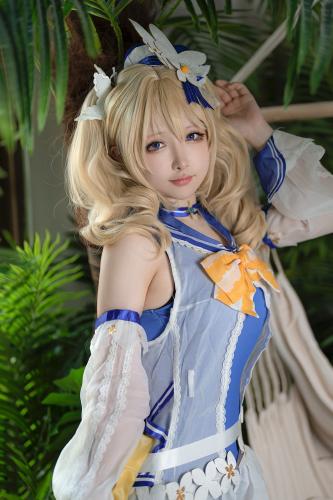 [Cosplay] Eriri 樱梨梨 – Barbara Swimsuit 芭芭拉 泳装