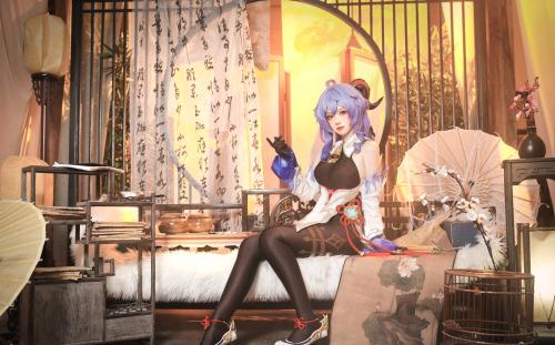 [Cosplay] Ruri 琉璃璃 – Ganyu Maid 甘雨女仆