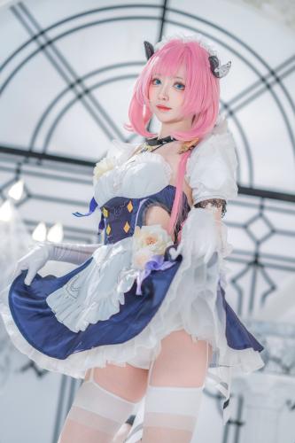 [Cosplay] 大大卷卷小卷 – 崩坏3 爱莉希雅女仆