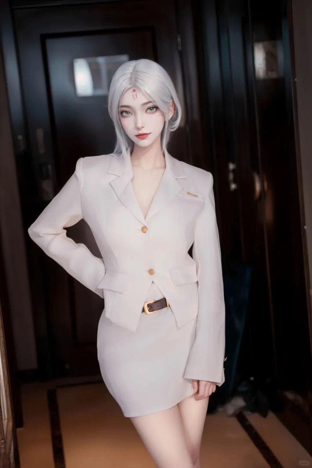 白色牡丹煙羅軟紗[20P]