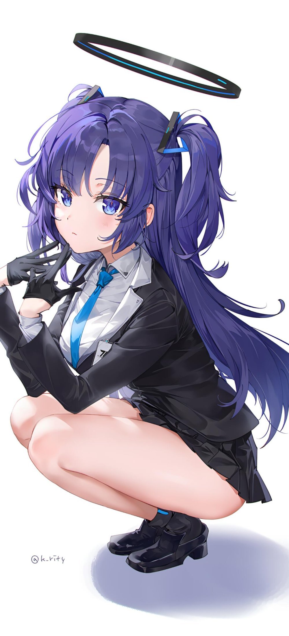 洋洋灑灑的黑髮流暢的飄散在肩上[20P]