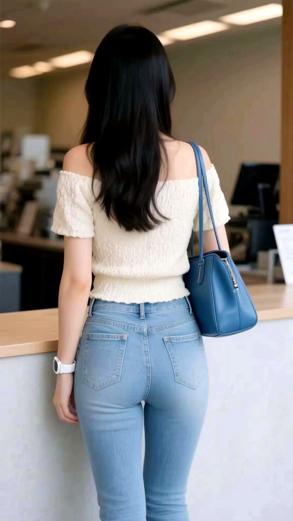 牛仔褲包裹不住的大屁股[24P]