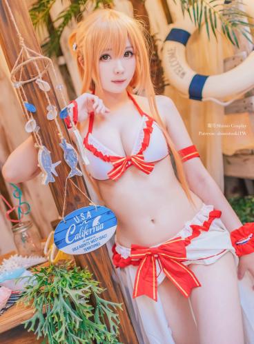 [Cosplay] 霜月shimo – NO.025 Asuna泳装 [20P-370MB]