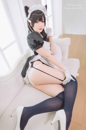 [Cosplay] 霜月shimo – NO.023 爱宕女仆 [16P2V-174MB]