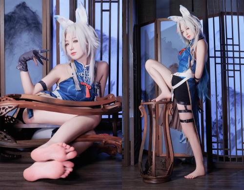 [Cosplay] Fengjiang 封疆疆 – Feiyun Beautiful Legs 飞云 美足