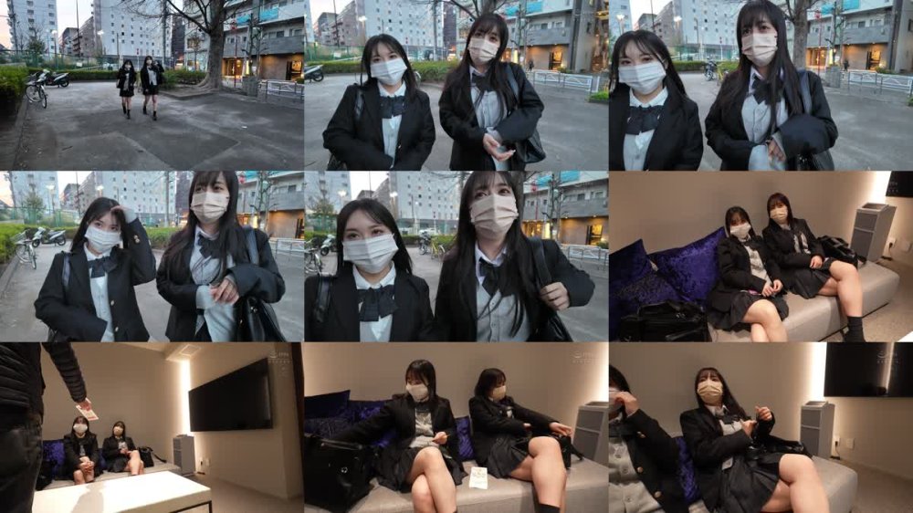 +++ [FHD] OFES-018 千●県船●市偏差値38女子校に通うおっぱい発育過剰J●塩対応マスク女子（SNSでパパ活始めたて）2人の中出しSEX映像公開