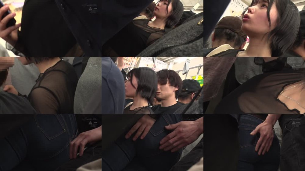 +++ [FHD] NHDTC-101 電車の中でインナーを抜き取られ透け巨乳を見られる羞恥で抵抗できないシアーシャツ女子2