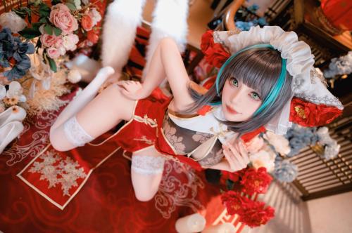 [Cosplay] Shika小鹿鹿 碧蓝航线 新年柴郡 [16P-231MB]