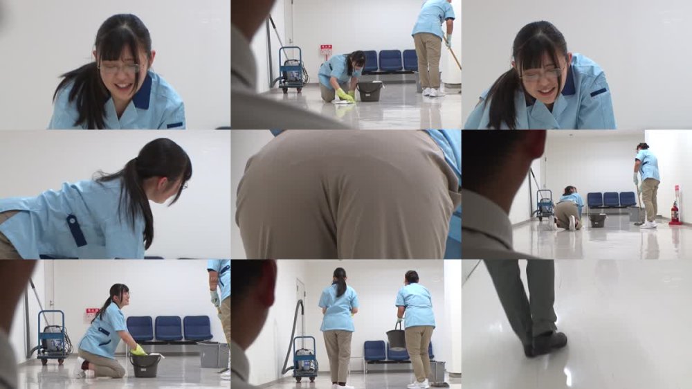 +++ [FHD] NHDTC-104 オフィス清掃中の眼鏡巨乳妻にぶっかけセクハラ
