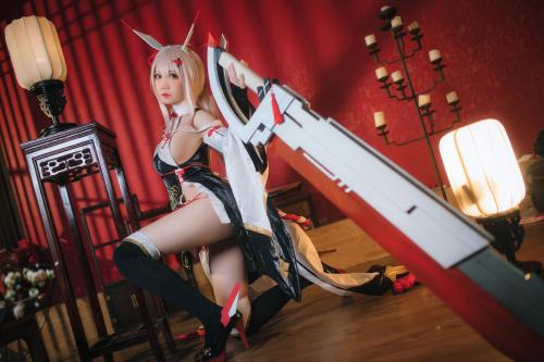 [Cosplay] 焖焖碳 – 碧蓝航线 绫波旗袍 新岁之鬼神