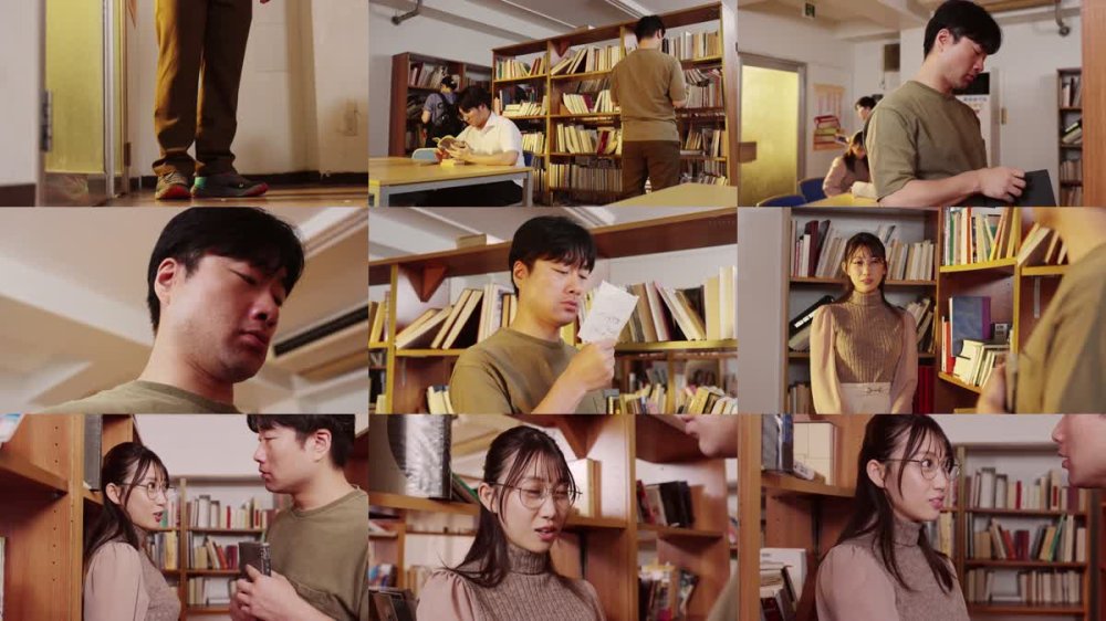 +++ [FHD] HUNTC-477 むっつり文学女子と5秒目が合えばエッチできるマッチング図書館！2