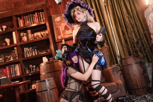 [Cosplay] 小和甜酒 &橙风千雅 魔女猫咪 [118P-751MB]