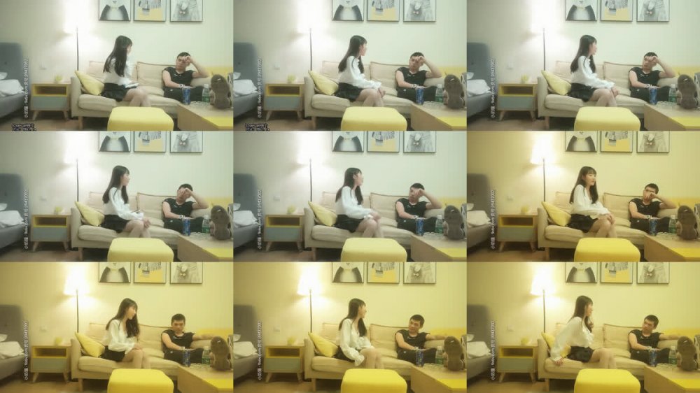 【AI增強】20201107_[原版]小陳頭星選_再約兩美女雙飛，坐著看妹子互相親吻調教，沙發推車后入