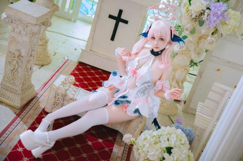 [Cosplay] 日奈娇 蔚蓝档案 下江小春 花嫁 [26P-170MB]