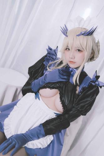 [Cosplay] 阿半今天很开心 FGO 黑枪呆女仆 [69P-756MB]