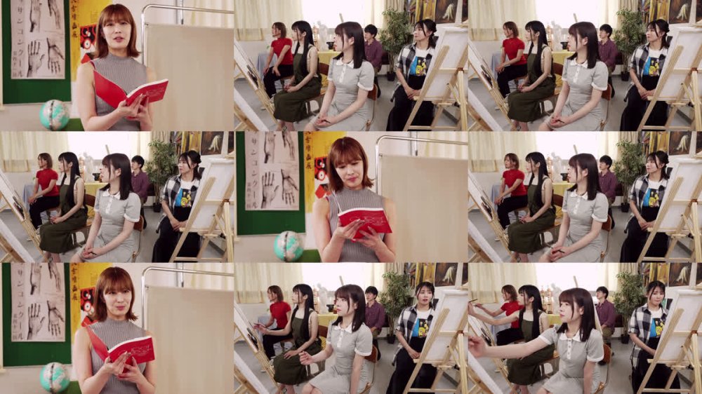 +++ [FHD] HUNTC-490 ヌードデッサンモデルは交代制！2 しかもモデル以外も全員裸？美大に入ったら男はボク1人！授業中はモデルだけが恥ずかしくない様にまさかの全員全裸！しかも男女ペアでモデルをやる時は裸の女子に触りまくり！ボクの股間も触られまくりでフル勃起！