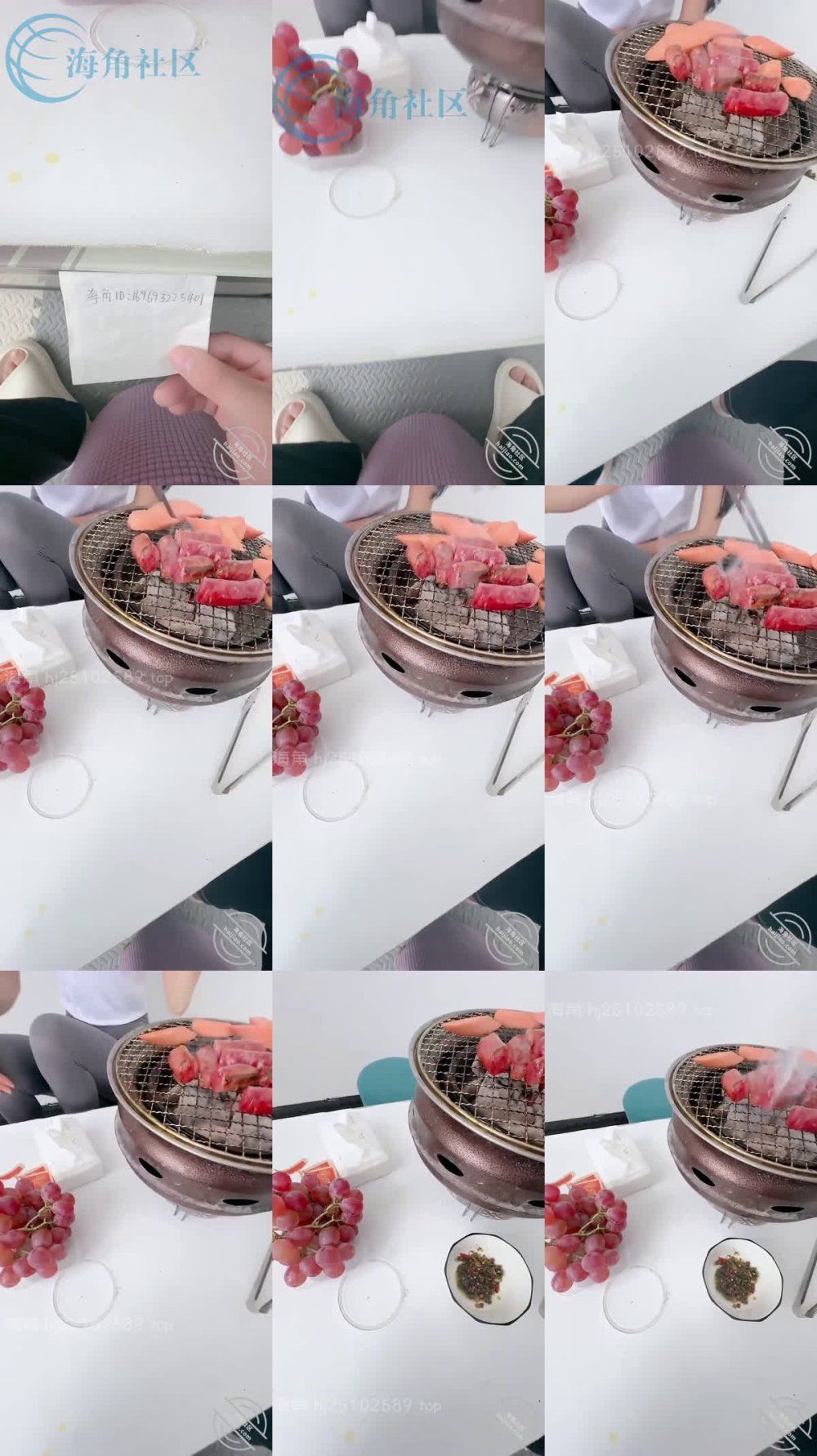 +++ XB-1045 女兒瑜伽褲裡小B夾葡萄給我吃飯桌上幹噴水