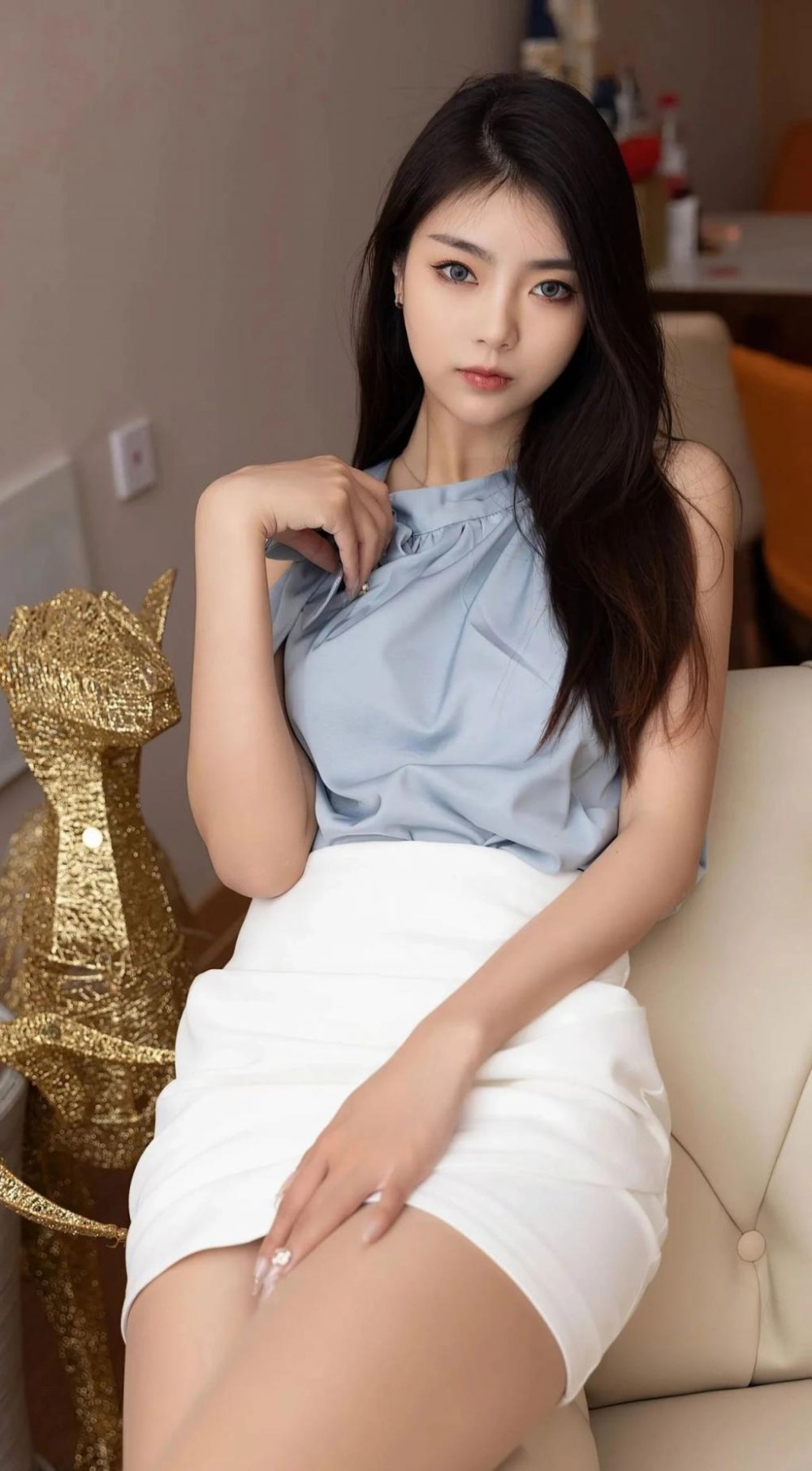 緊身包臀裙，蜂腰大長腿[37P]