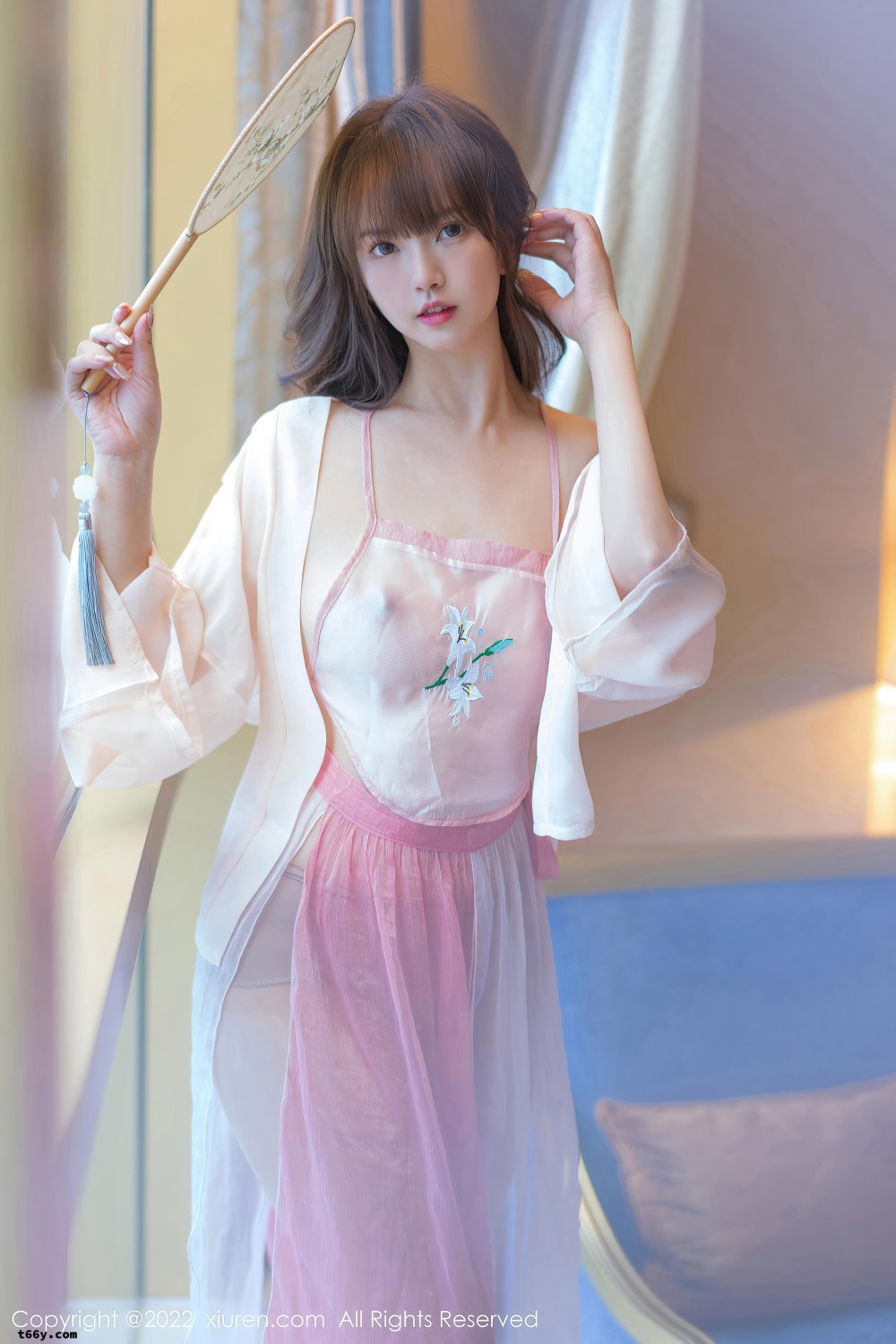 張思允Nice古裝粉紅肚兜寫真[47P]