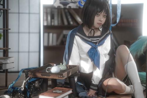 [Cosplay] 矢量鱼 蔚蓝档案 桐生桔梗 [28P-357MB]