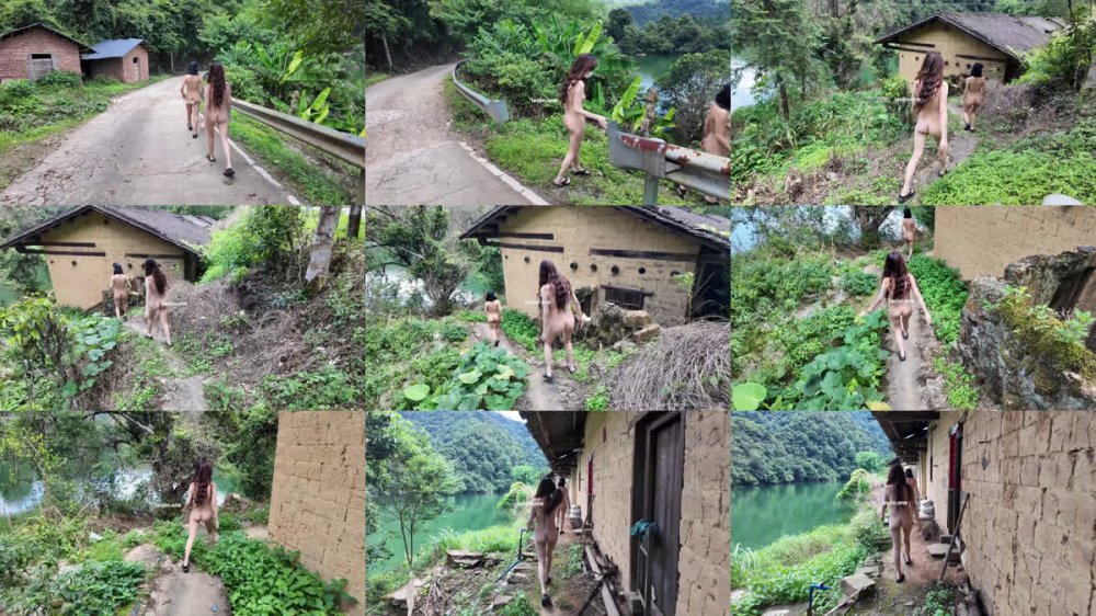 2025年12月最新，美女下鄉送福利，【cikaimoonLiWaynix】，雙人遊山玩水，大叔正在抓魚