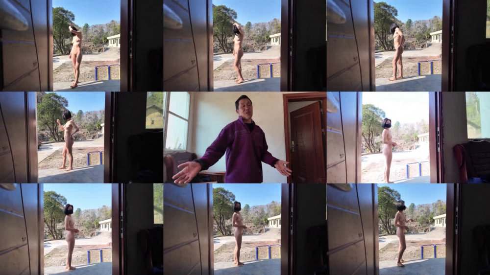 ⚫️ 天花板露出狂人【cikaimoon】12月新作，全裸下鄉勾引老農，老頭目不轉睛還揩個油