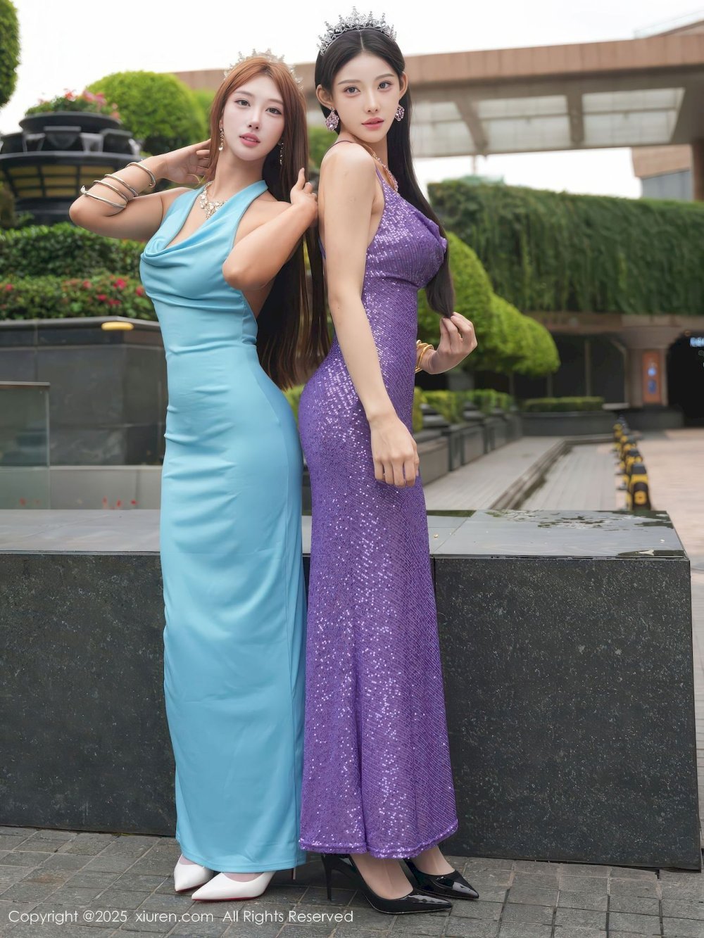 模特梨霜兒&金允希Yuki雙人禮服激情寫真[30P]