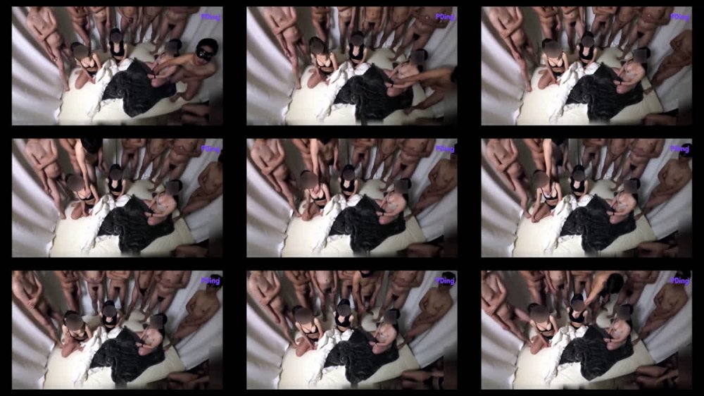 ⚫️ 超強轟趴現場，7男3女群P亂交盛宴，上下洞有序玩弄，誰也不閑著