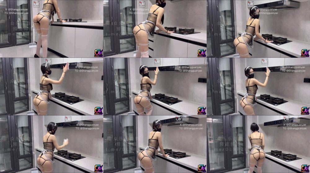 ✅ 反差模特極品尤物『上官雅兒』04年完美身材 御蘿雙修，黑色網紗情趣內衣 白色絲襪