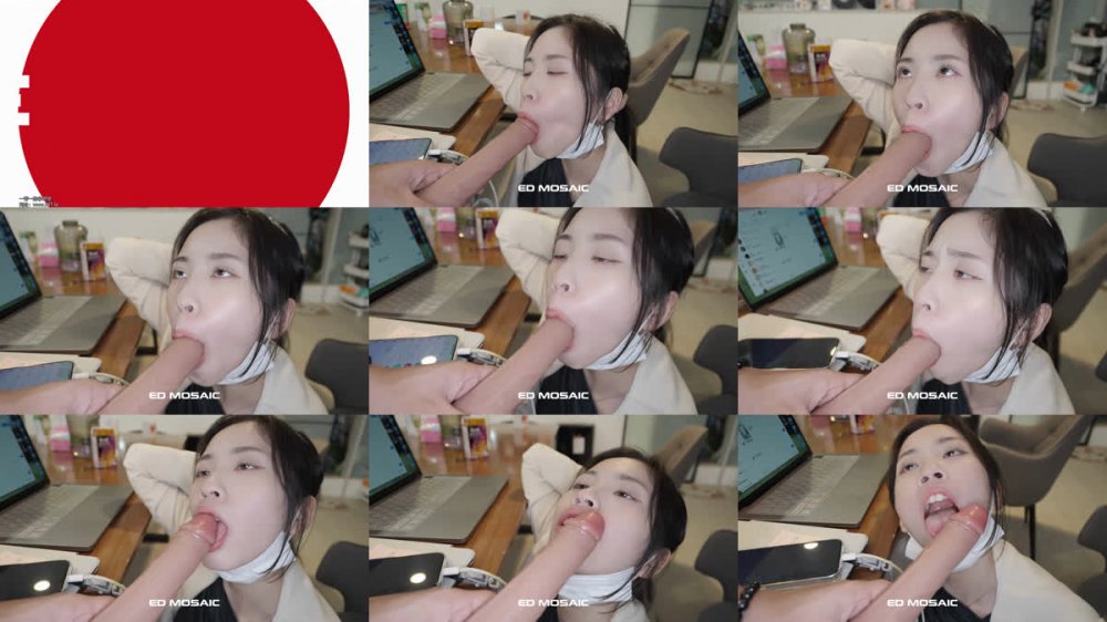 【AI增強】EdMosaicEDEA-557上班上到一半感覺欲求不滿跑去自慰，掰穴給炮機瘋狂插入