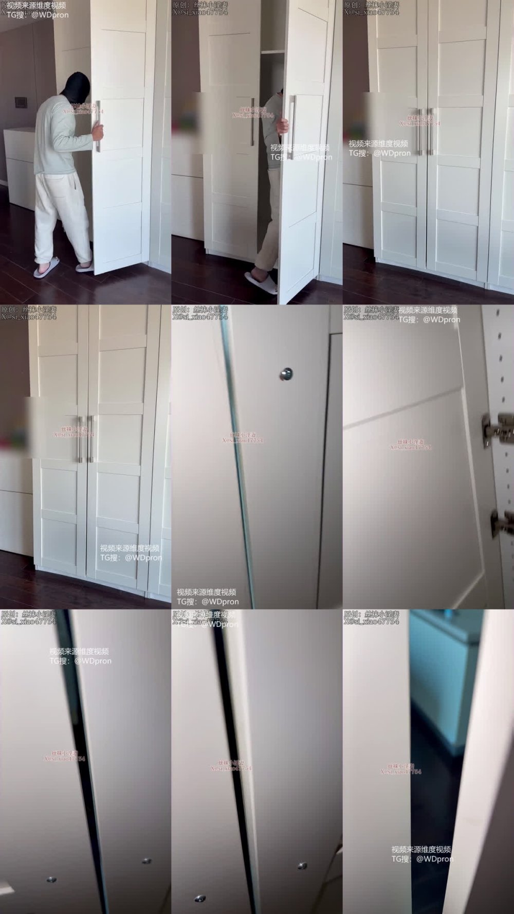 +++ XB-1335 淫妻老公門縫視角單男大吊厚黑包臀裙騷妻