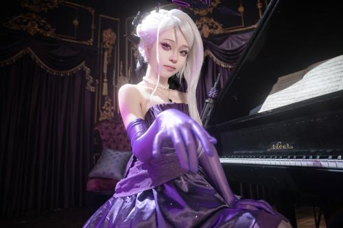 [Cosplay] 矢量鱼 空崎日奈连衣裙蔚蓝档案 [34P-259MB]