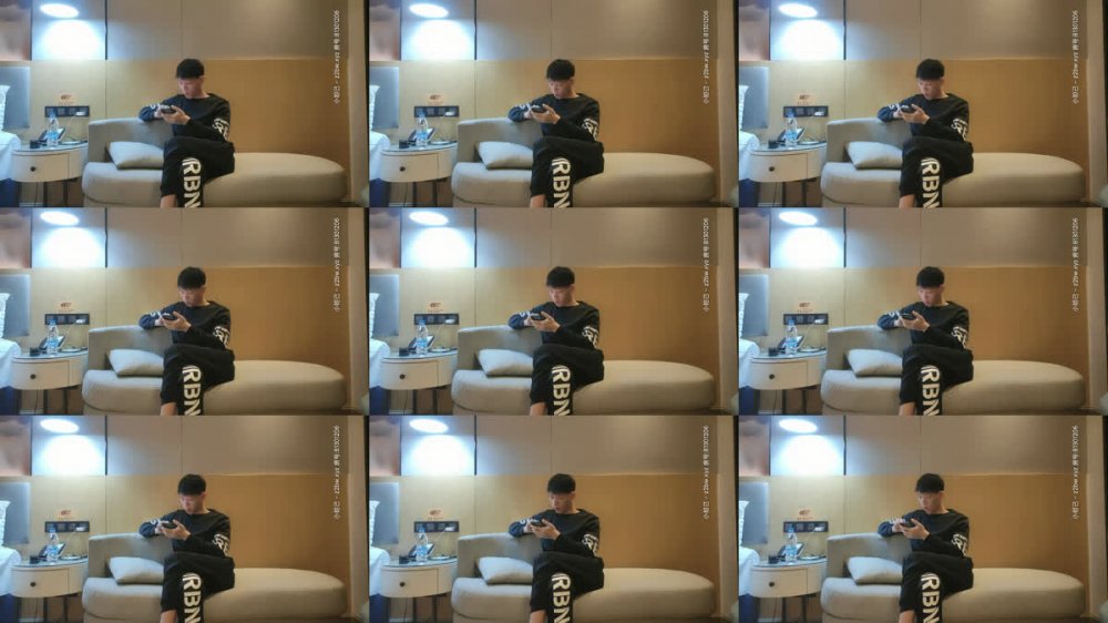 【AI增強】20210127_[原版]一屌探花_鴨哥代班粉色連衣裙韓風萌妹，沙發親親摸摸調情