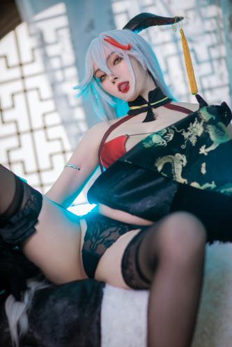 [Cosplay] Natsuko夏夏子 碧蓝航线 埃吉尔 金龙腾祥云 [30P-244MB]