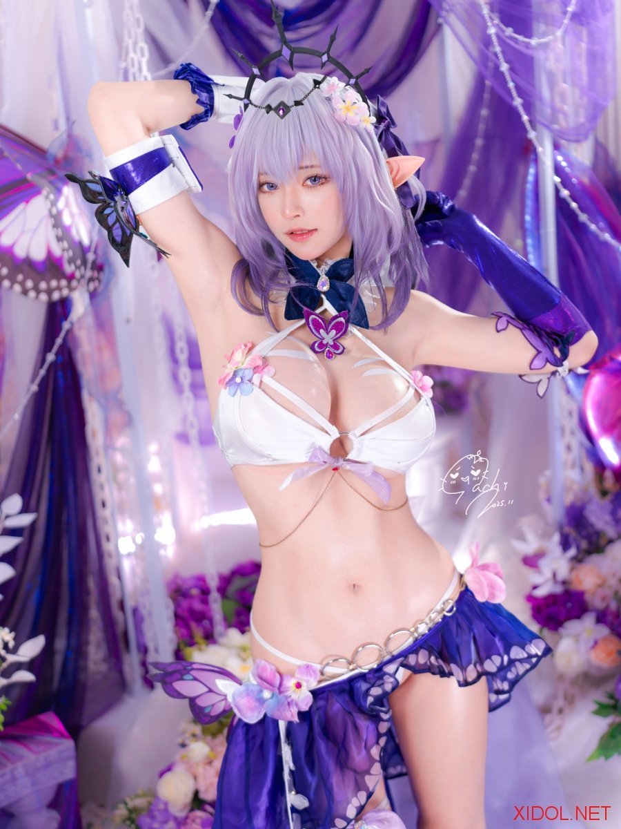 [Cosplay] Machi馬吉 💜キャストリス水着💜聖女の裏の危ない姿💜第一弾 [51P-383MB]