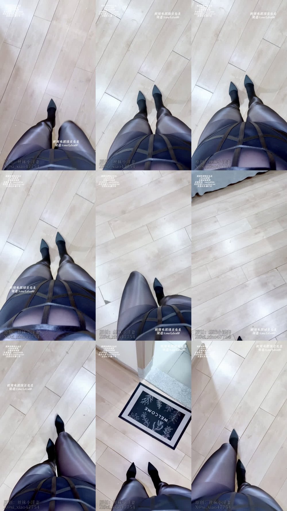 ✨ 推特武漢綠帽情侶博主「絲襪小淫妻」油亮黑絲腳踩在你臉上，腳趾隔著絲襪夾你鼻子