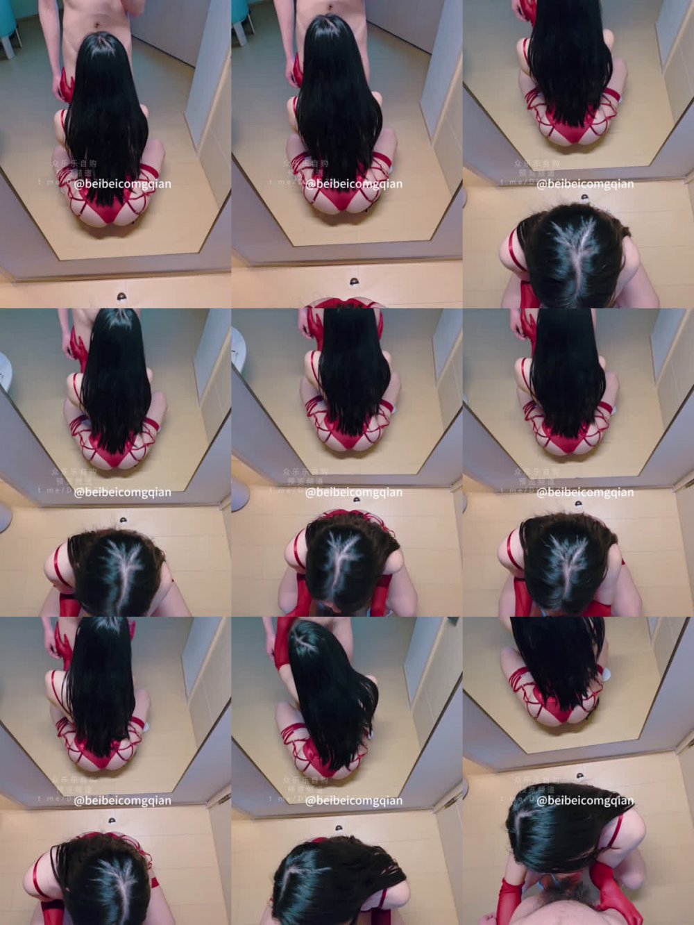 ✨ 推特新晉極品反差氣質少婦真實淫妻長腿禦姐「北北從前」對鏡做愛，跪地口交，讓妹子那些手機拍攝