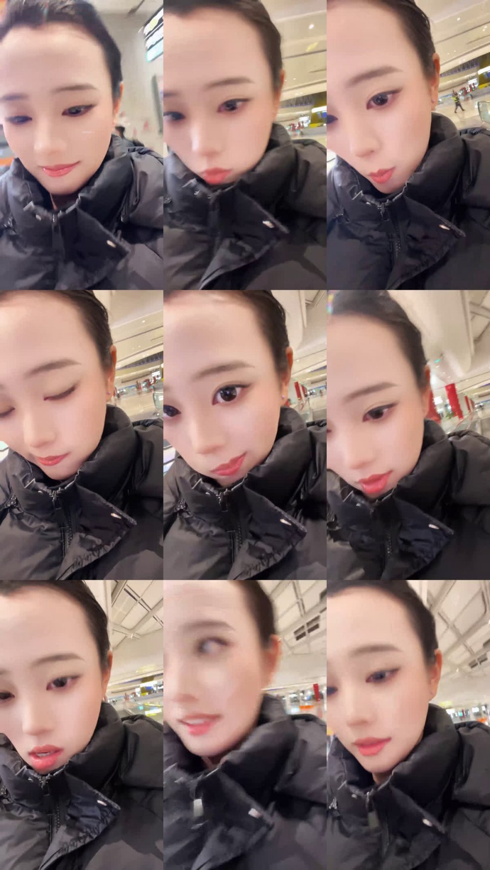 【小魚糕冷】巨乳空姐~！ 機場直播~跳蛋自慰~與肥豬男啪啪