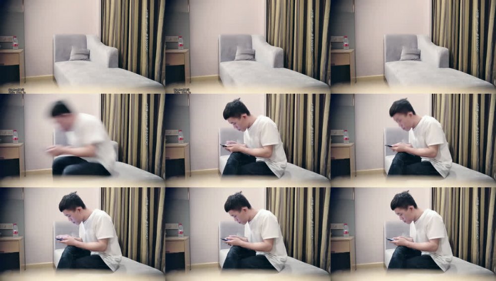 【AI增強】20201117_[原版]七天探花_高領毛衣甜美萌妹，穿上情趣網襪鏡頭前站立後入抱起來操