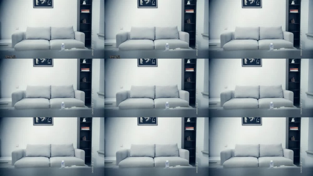 【AI增強】20201109_[原版]七天探花_黑衣服網紅臉美女，沙發脫光光蹭蹭小B，鏡頭前抓奶