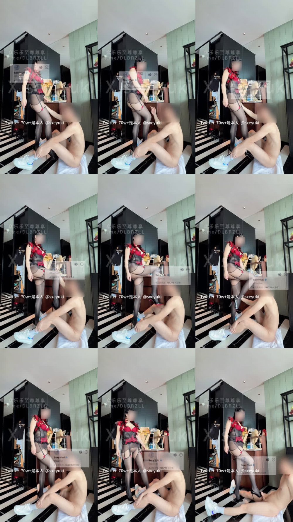 ✨ 【2月最新】73萬粉絲網黃肥臀巨乳騷母狗「Sexy_Yuki」把雞巴玩硬之後，猛猛高速後入打樁